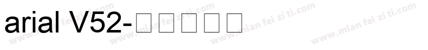 arial V52字体转换